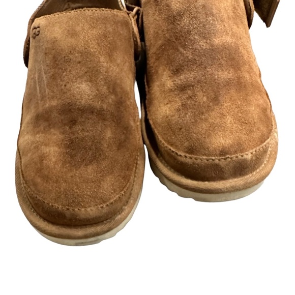 UGG Goldenstar Suede Clogs in Chestnut Brown Size 6 kid’s - Picture 11 of 12